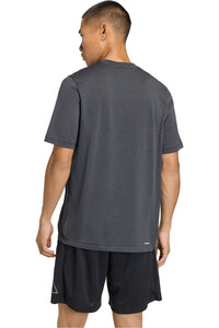adidas camiseta fitness hombre ESSENTIALS NEGRO vista trasera