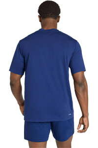 adidas camiseta fitness hombre FEELREADY LOGO AZUL vista trasera