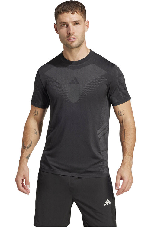 adidas camiseta fitness hombre SEAMLESS NEGRO