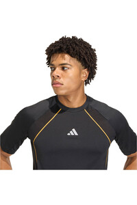 adidas camiseta fitness hombre TECH APPAREL CLIMACOOL NEGRO vista detalle