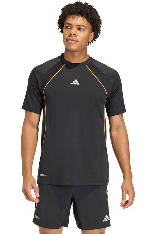 adidas camiseta fitness hombre TECH APPAREL CLIMACOOL NEGRO