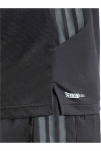 adidas camiseta fitness hombre TECH ESSENTIALS 3 STRIPES NEGRO 03