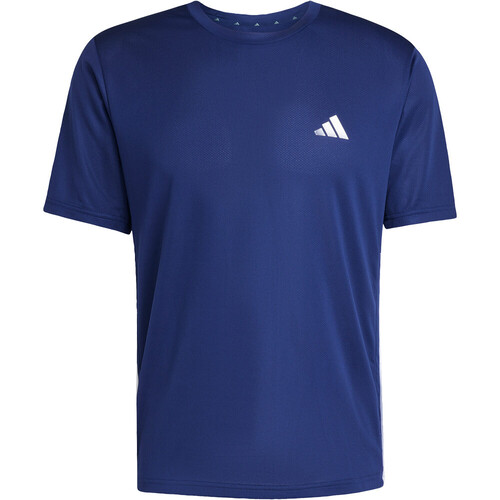 adidas camiseta fitness hombre WORKOUT ESSENTIALS BASE 3-STRIPES AZUL