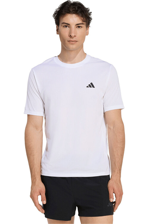 adidas camiseta fitness hombre WORKOUT ESSENTIALS BASE BLANCO