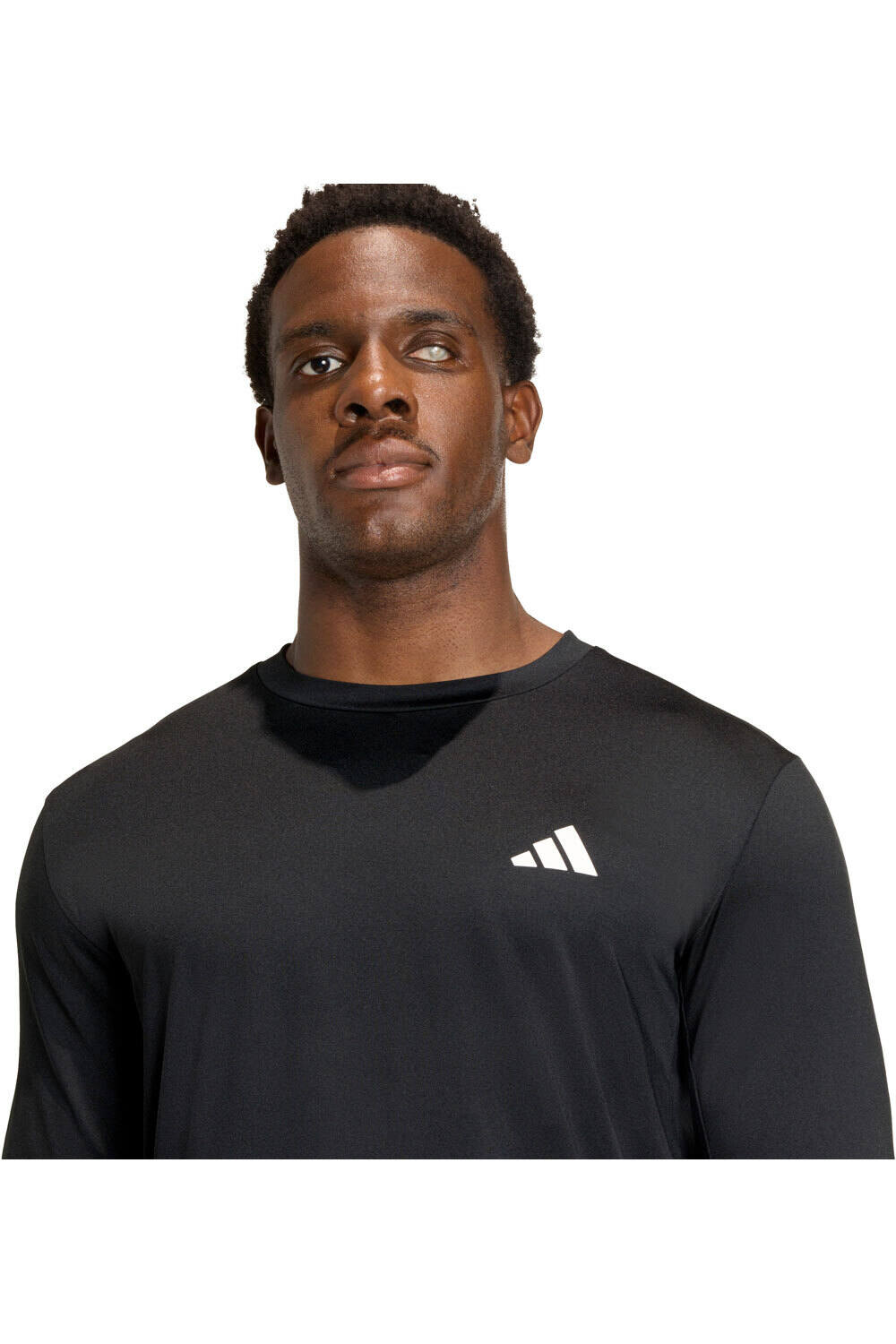 adidas camiseta fitness hombre WORKOUT ESSENTIALS FLEX NEGRO vista detalle