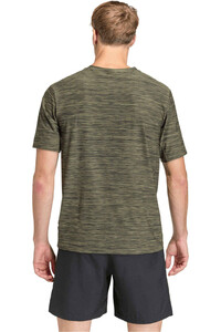 adidas camiseta fitness hombre WORKOUT ESSENTIALS FLEX VERDE vista trasera