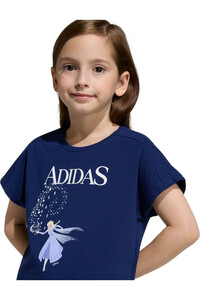 adidas camiseta junior niña DISNEY FROZEN AZUL vista detalle
