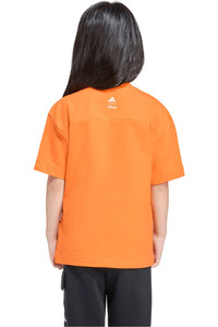 adidas camiseta junior niña DISNEY MICKEY MOUSE NARANJA vista trasera