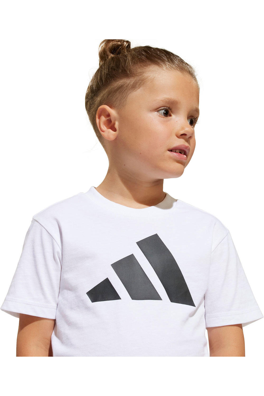 adidas camiseta junior niña ESSENTIALS BLANCO vista detalle