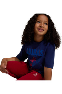 adidas camiseta junior niña MARVEL SPIDER-MAN AZUL 03