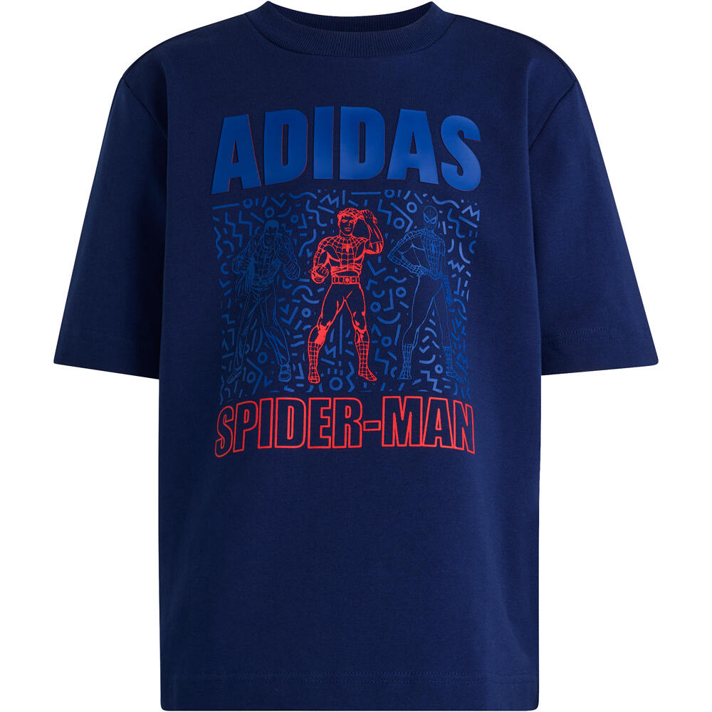 adidas camiseta junior niña MARVEL SPIDER-MAN AZUL 04