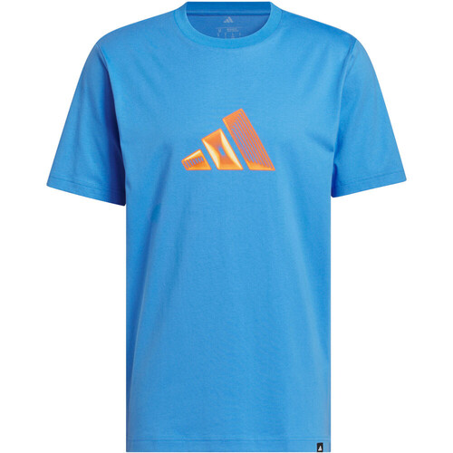 adidas camiseta manga corta hombre 3-BAR GRAPHIC AZUL