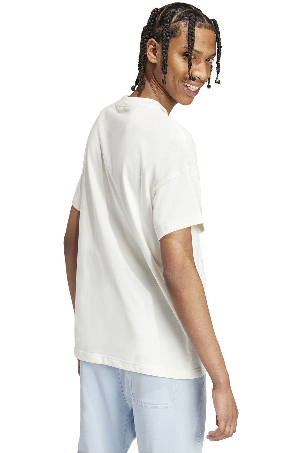 adidas camiseta manga corta hombre ALL SZN BLANCO vista trasera