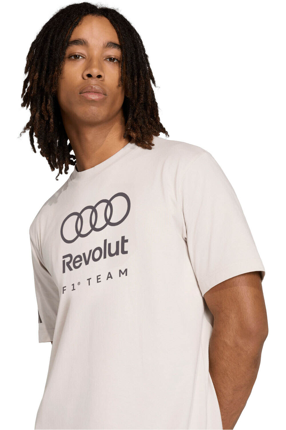 adidas camiseta manga corta hombre AUDI FORMULA ONE TEAM DNA GRIS 04