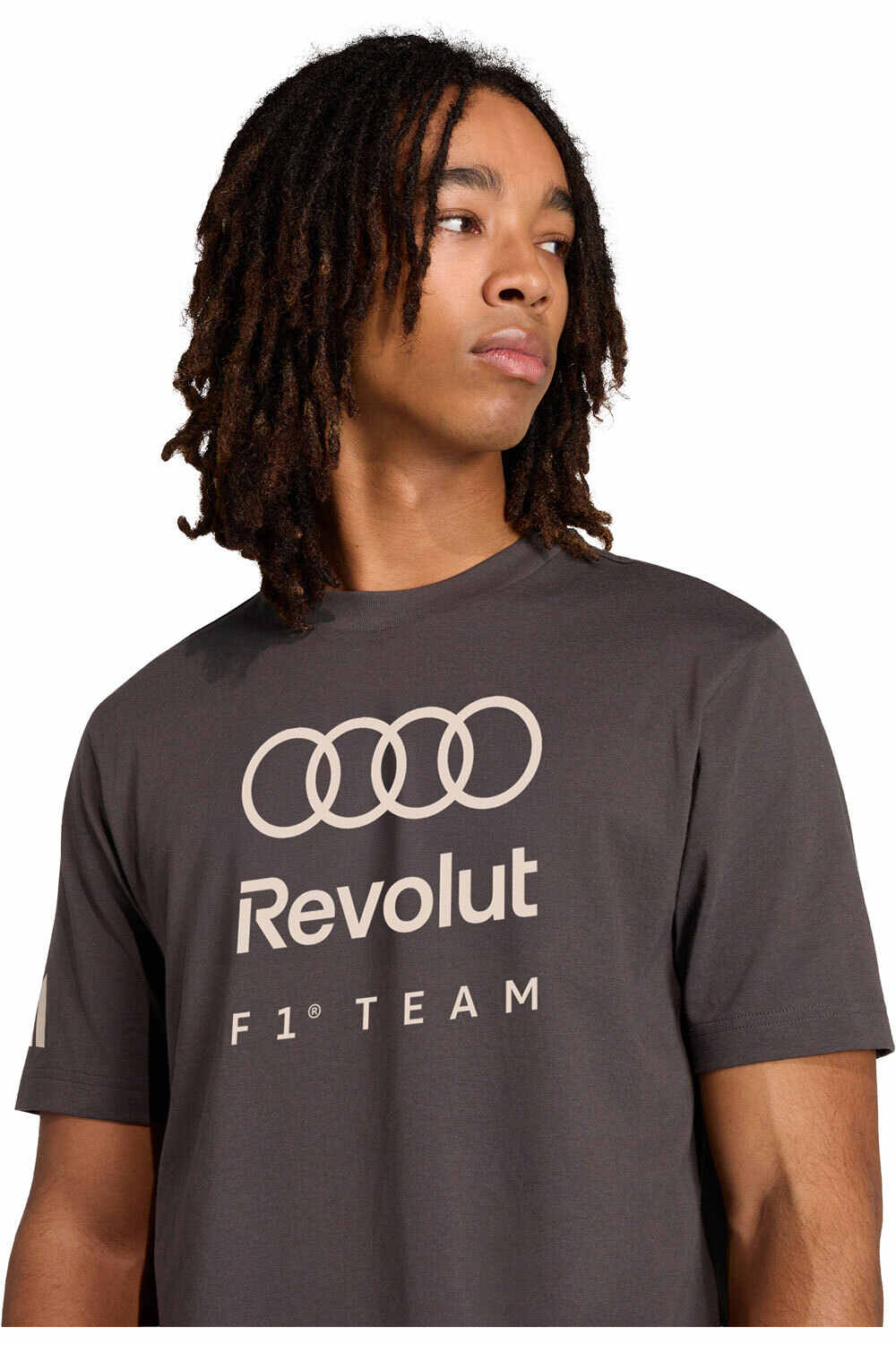 adidas camiseta manga corta hombre AUDI FORMULA ONE TEAM DNA NEGRO 04