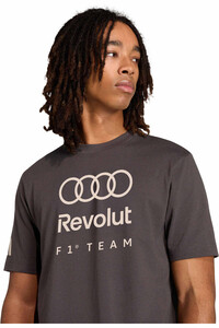 adidas camiseta manga corta hombre AUDI FORMULA ONE TEAM DNA NEGRO 04