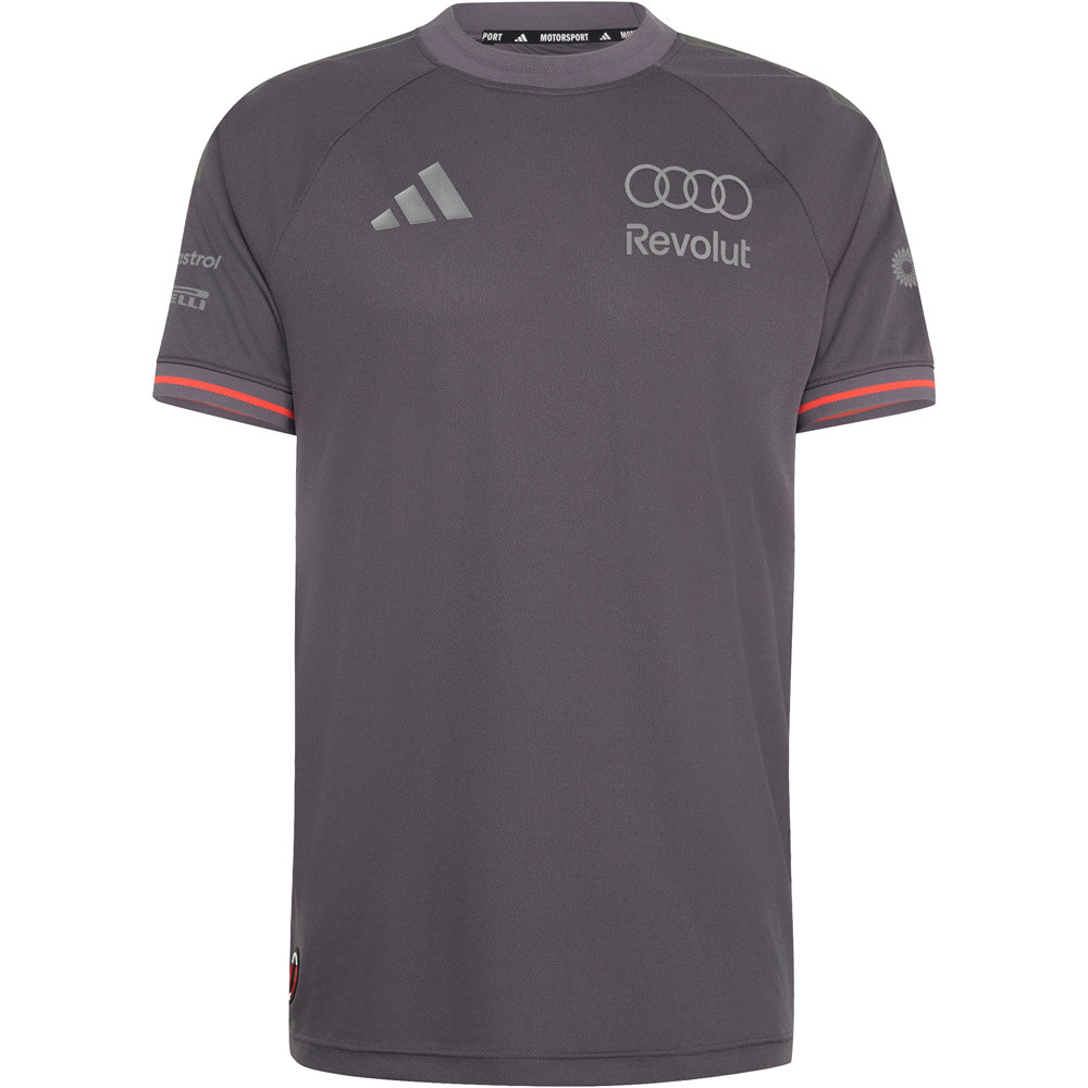 adidas camiseta manga corta hombre AUDI REVOLUT F1 TEAM DRIVER GRIS 04