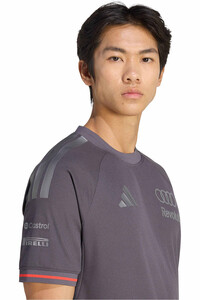 adidas camiseta manga corta hombre AUDI REVOLUT F1 TEAM DRIVER GRIS vista detalle