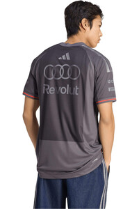 adidas camiseta manga corta hombre AUDI REVOLUT F1 TEAM DRIVER GRIS vista trasera
