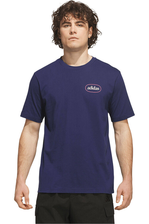 adidas camiseta manga corta hombre BEACH SHORE AZUL