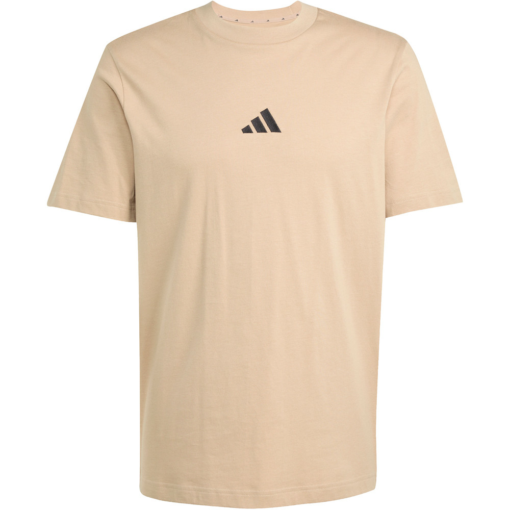 adidas camiseta manga corta hombre BROWN ESSENTIALS SMALL LOGO MARRON 05