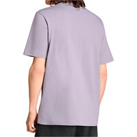 adidas camiseta manga corta hombre Camiseta Essentials Small Logo GRIS vista trasera