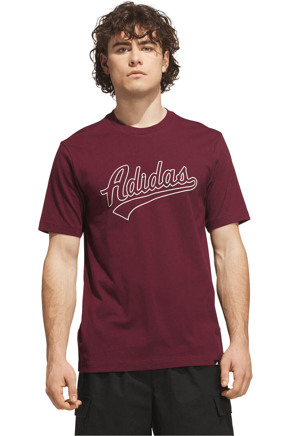 adidas camiseta manga corta hombre Camiseta estampada Varsity Tailsweep ROJO vista frontal