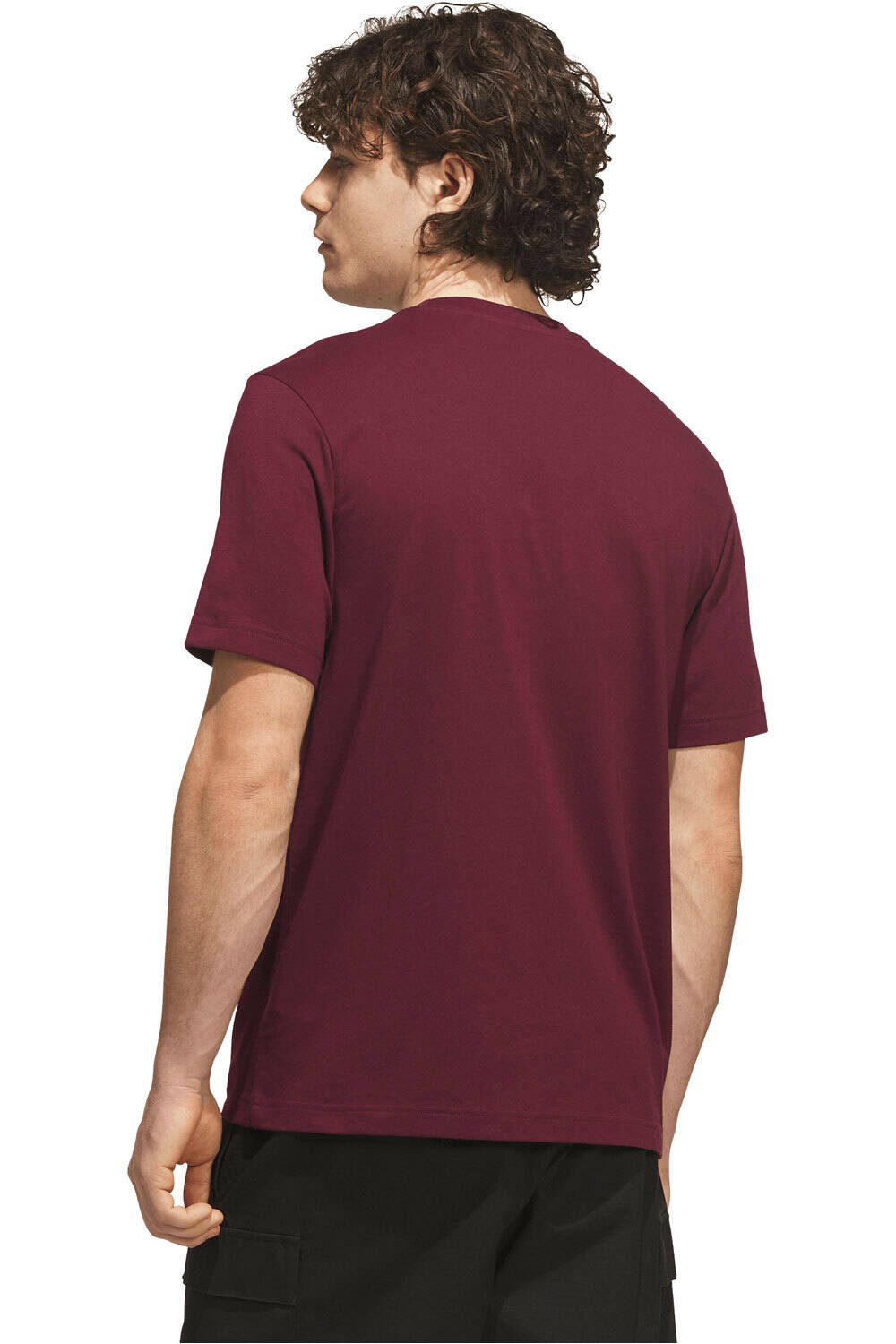 adidas camiseta manga corta hombre Camiseta estampada Varsity Tailsweep ROJO vista trasera