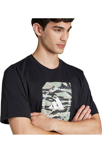 adidas camiseta manga corta hombre CAMO SHAPE GRAPHIC NEGRO vista detalle