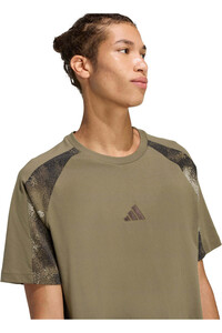adidas camiseta manga corta hombre CAMO VERDE vista detalle