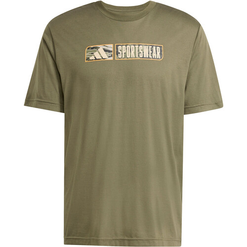 adidas camiseta manga corta hombre CLIMACOOL CAMO LINEAR GRAPHIC VERDE