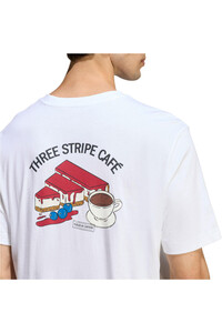 adidas camiseta manga corta hombre COFFEE CAFE CHEESECAKE BLANCO vista detalle