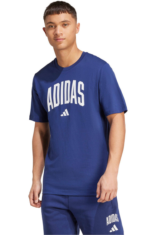 adidas camiseta manga corta hombre COLLEGIATE LINEAGE GRAPHIC AZUL