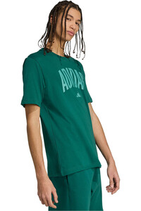 adidas camiseta manga corta hombre COLLEGIATE VERDE vista detalle
