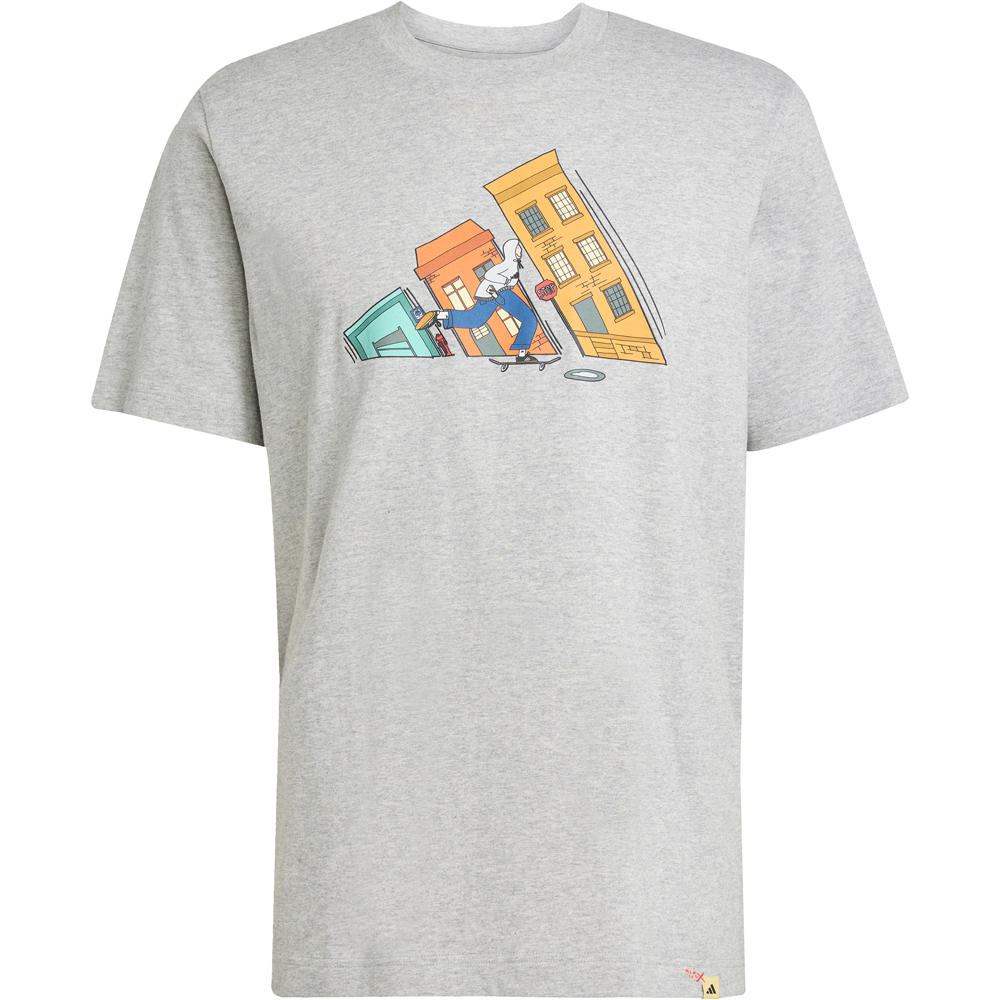 adidas camiseta manga corta hombre DDL SKATE GRIS 05