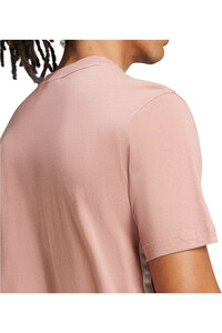 adidas camiseta manga corta hombre ESSENTIALS 3 STRIPES ROSA 04