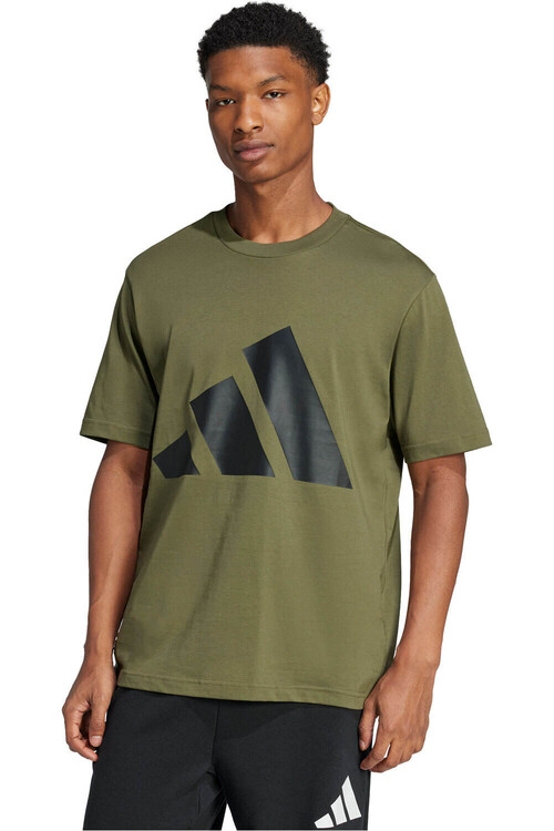 adidas camiseta manga corta hombre ESSENTIALS BIG LOGO VERDE