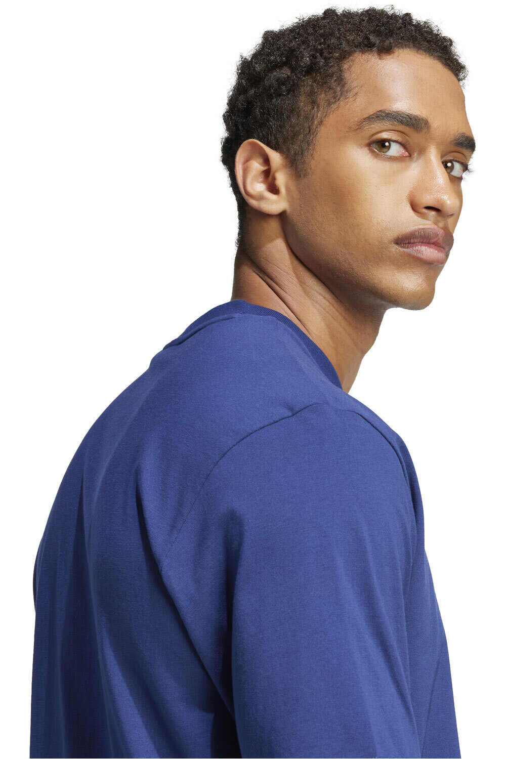 adidas camiseta manga corta hombre ESSENTIALS LINEAR AZUL 04