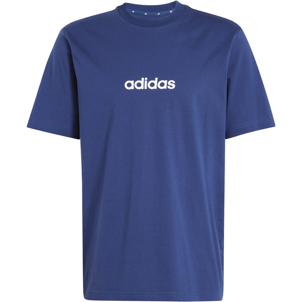 adidas camiseta manga corta hombre ESSENTIALS LINEAR AZUL 05