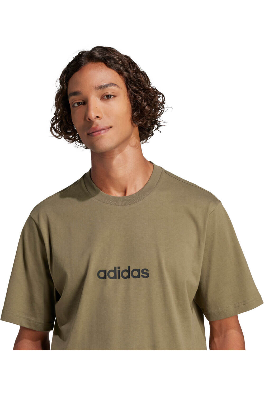 adidas camiseta manga corta hombre ESSENTIALS LINEAR VERDE 03