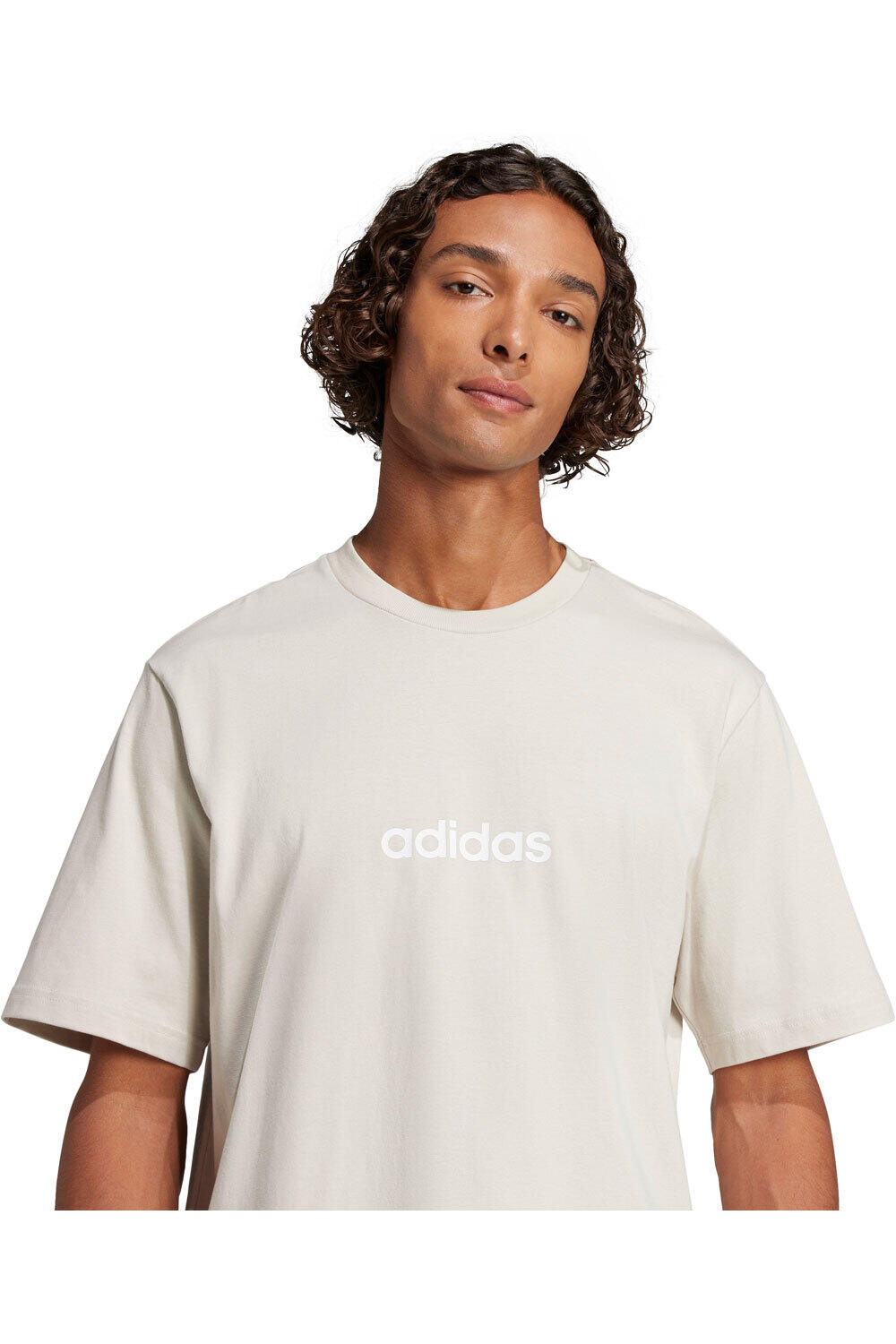 adidas camiseta manga corta hombre ESSENTIALS LINEAR  vista detalle