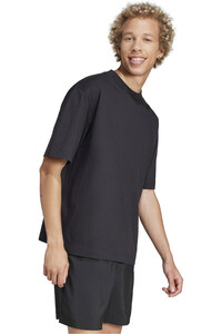 adidas camiseta manga corta hombre ESSENTIALS LOSE FIT THREE BAR NEGRO vista detalle