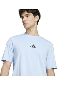 adidas camiseta manga corta hombre ESSENTIALS SMALL LOGO AZUL 03