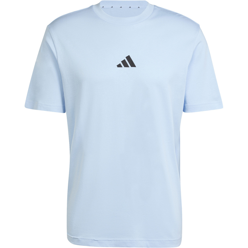 adidas camiseta manga corta hombre ESSENTIALS SMALL LOGO AZUL 04
