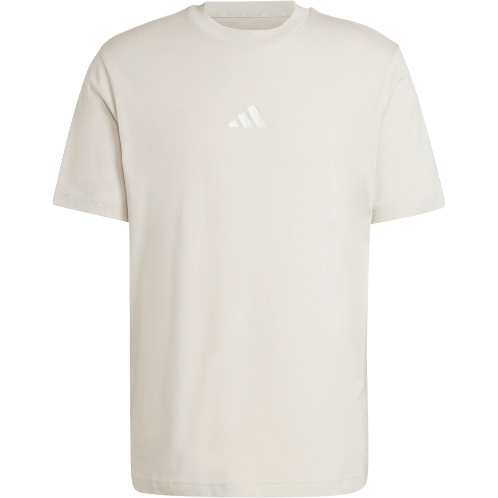 adidas camiseta manga corta hombre ESSENTIALS SMALL LOGO AZUL vista detalle