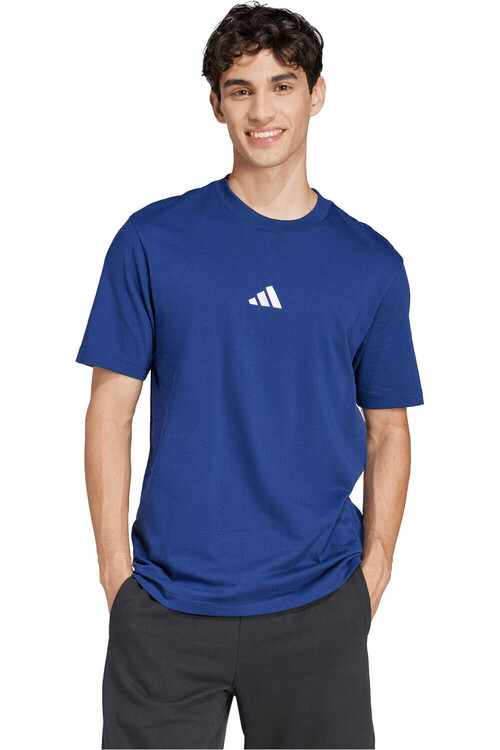 ADIDAS ESSENTIALS SMALL LOGO SINGLE azul