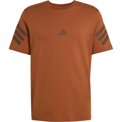 adidas camiseta manga corta hombre FUTURE ICONS 3 STRIPES MARRON