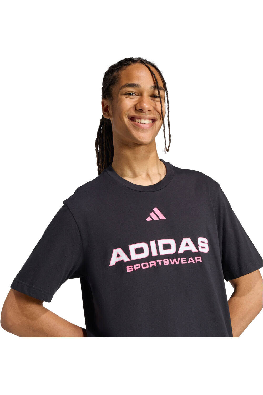 adidas camiseta manga corta hombre HOUSE OF TIRO LINEAR GRAPHIC NEGRO 03