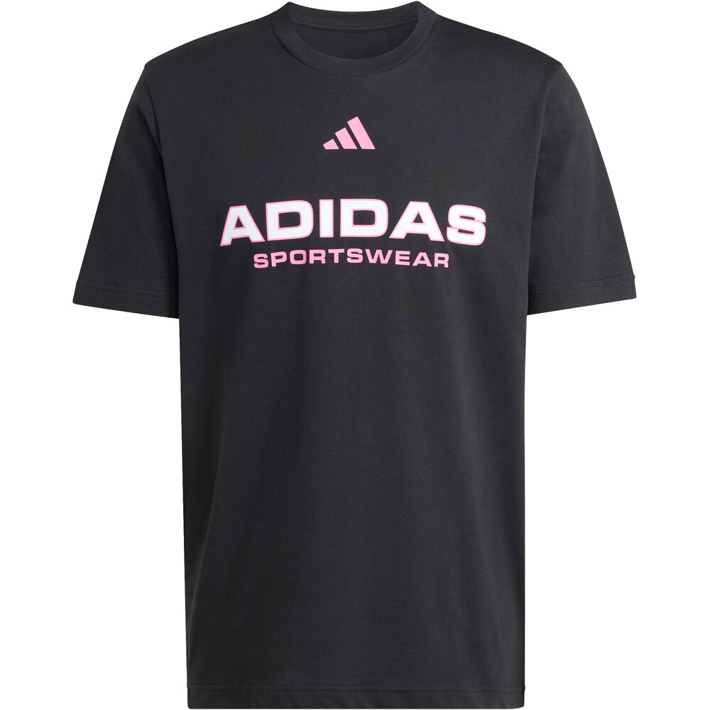 adidas camiseta manga corta hombre HOUSE OF TIRO LINEAR GRAPHIC NEGRO 05