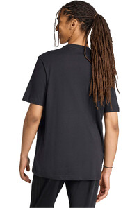 adidas camiseta manga corta hombre HOUSE OF TIRO LINEAR GRAPHIC NEGRO vista trasera